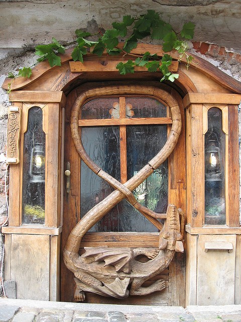 Dragon Door, Krumlov, Czech Republic