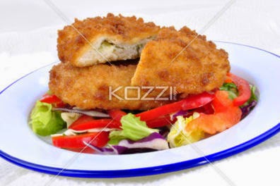 Garlic Chicken Kiev With Mixed Leaf Salad Ready To Eat